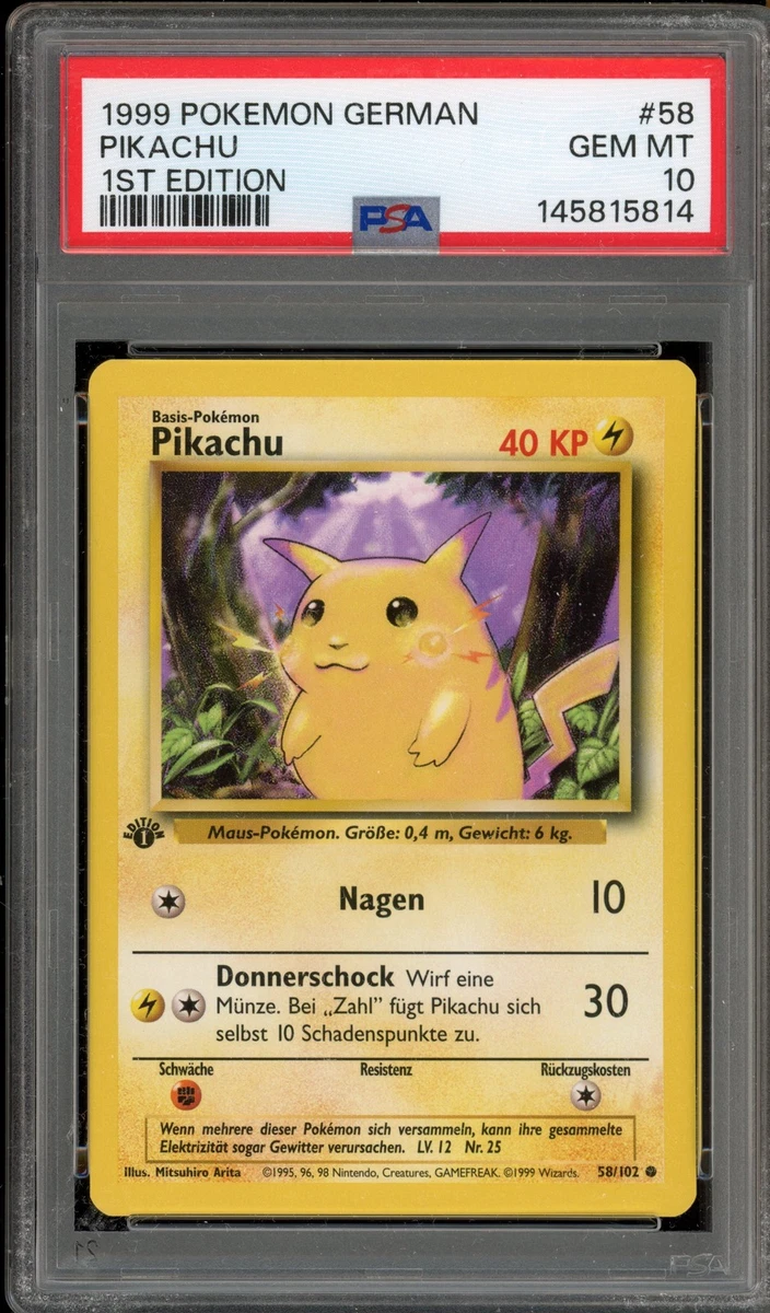 Individual Trading Card Games Pokémon TCG German 1st Edition for