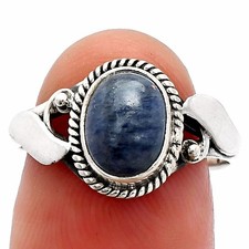 Natural Purple Aventurine 925 Sterling Silver Ring s.8 Jewelry R-1405