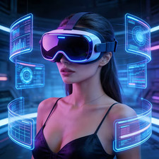 Virtual Reality VR Glasses with a Watch, Dual...