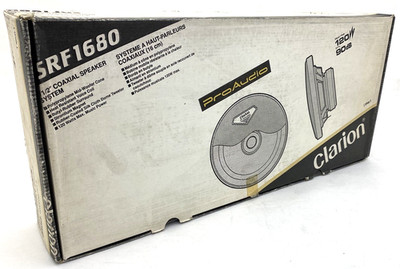 CLARION PRO SRF-1680 2-WAY CAR AUDIO SPEAKERS OLD SCHOOL MADE IN JAPAN NEW PAIR