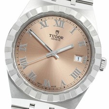 Tudor Royal 28500 Automatic 38mm Box Papers Pink Men's Watch Stainless Steel