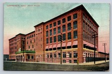 Lawrence, Mass. Wood Mills Vintage Postcard - Mason Bros. & Co. Printed Germany