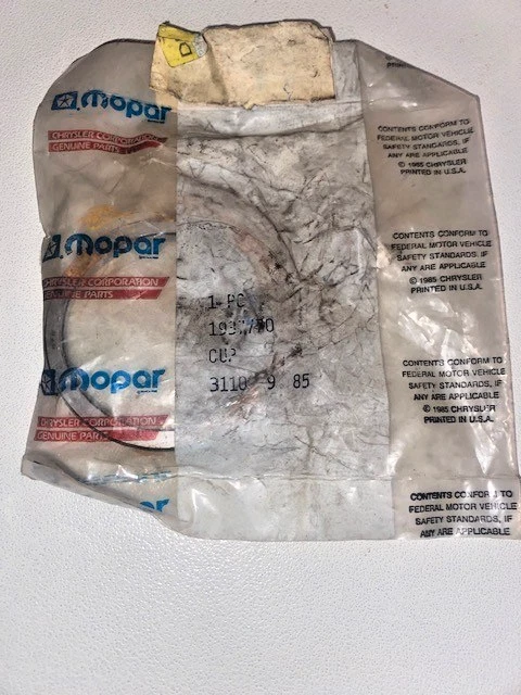 1984-1999 NOVO ROLAMENTO DE RODA DE COPO MOPAR GENUÍNO, NÚMERO DE PEÇA 1937770 - Imagem 4 de 4