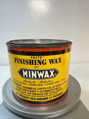 VTG Minwax Paste Finishing Wax 1 Pound Can Protects Polishes Original Formula