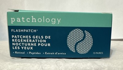patchology~FLASHPATCH~RESTORING NIGHT EYE GELS~(15 Pairs)~NIB~Retinol~Peptides
