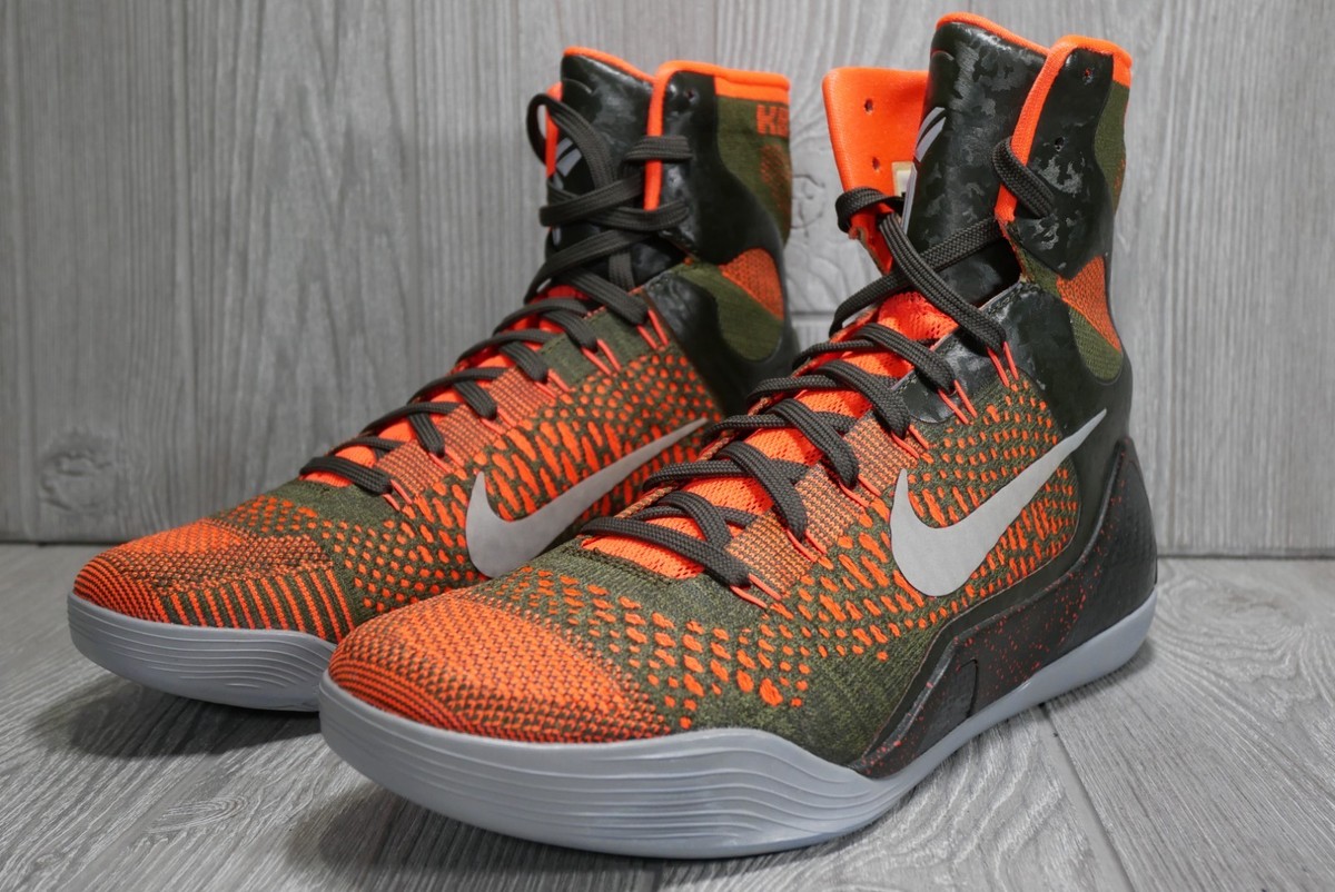 New Nike Kobe IX 9 Elite Sequoia Strategy Limited Edition Shoe DS