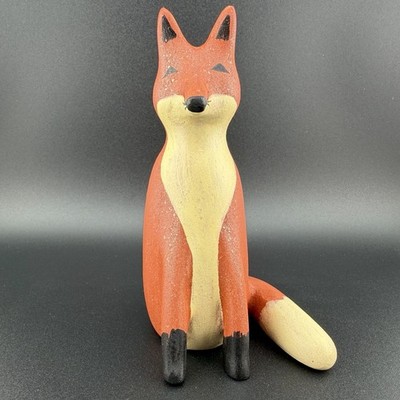Jemez Pueblo Fox Figurine Storyteller Pottery Native American Art
