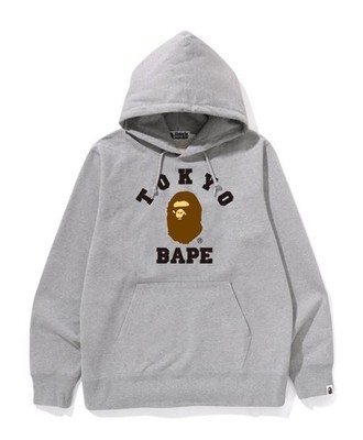 A BATHNIG APE Men's TOKYO COLLEGE PULLOVER HOODIE 1L72114001 | eBay