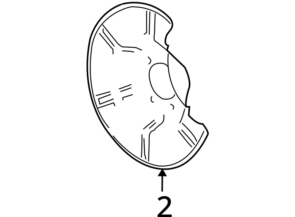 SE ADAPTA A CHEVROLET PONTIAC MALIBU G6 SHIELD RR BRK 2004-2012 22705358 - NUEVO OEM Foto 4 de 4