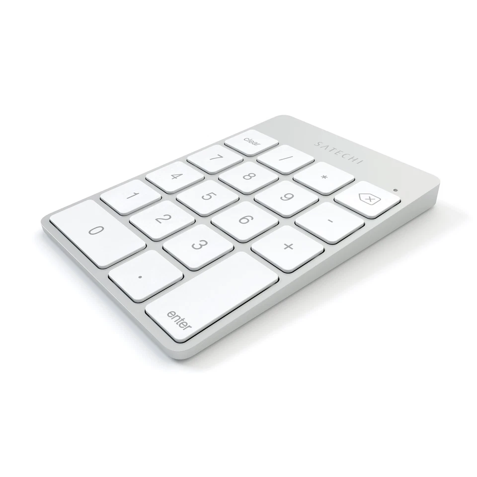 Slim Aluminum Bluetooth Keypad, Wireless Number Pad with 18 Keys, Micro USB R... - Image 3 of 4