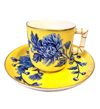Antique Royal Worcester Demitasse Cup and Sau...