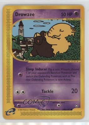 Drowzee Pokemon e-Card Series Aquapolis #74b 2003