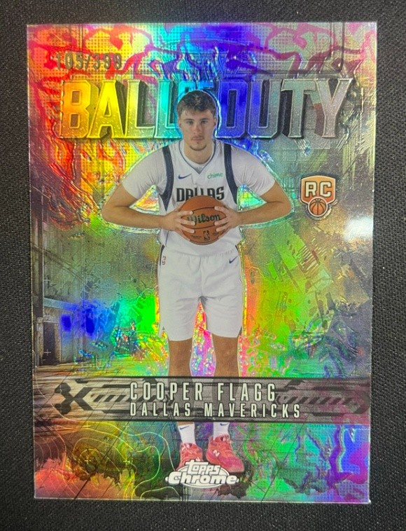 Cooper Flagg 2025-26 Topps Chrome RC Ball of Duty Magenta /399 #BD-21