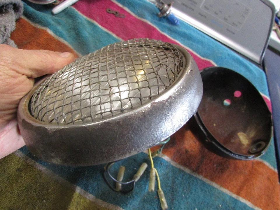 Conjunto de faróis Yamaha RT1 360 1970 - Imagem 4 de 4