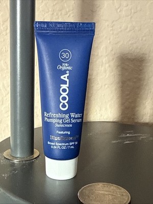 Coola Refreshing Water Plumping Gel Serum BlueScreen SPF 30 .24 oz Mini Size NEW