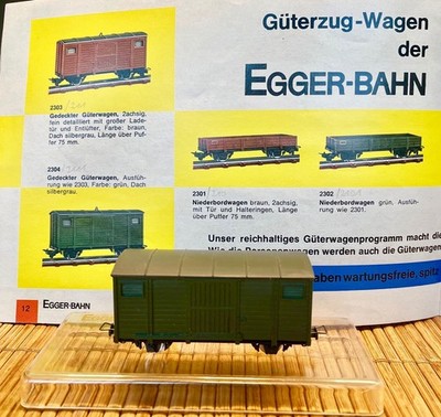 Egger-Bahn 2304,   - gedeckter Güterwagen, mit OVP -