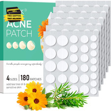 Hydrocolloid Acne Patches, Pimple Patches for Face with Tea Tree  Calendula Oil