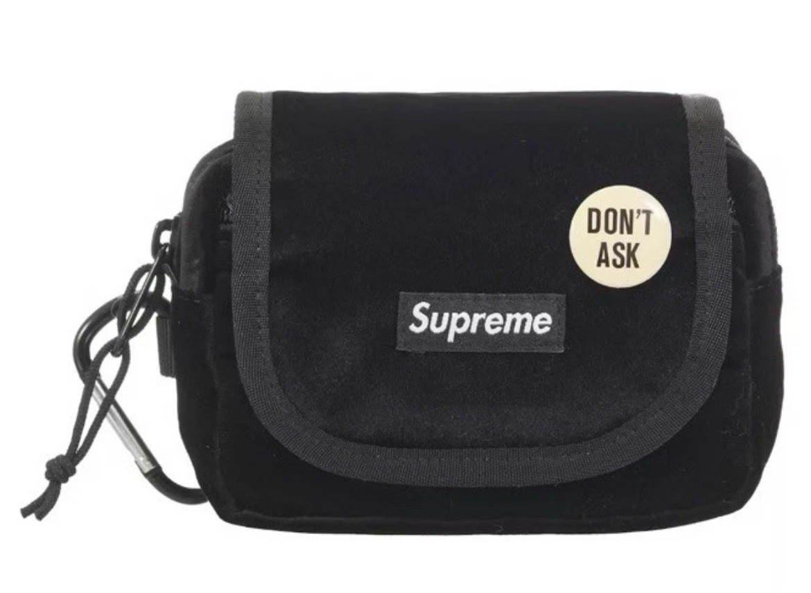 Supreme Velvet Mini Pouch Black シュプリーム SUPREME Velvet Mini Pouch - Black • 100% Authentic • | eBay