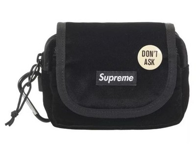 Supreme Velvet Mini Pouch Black シュプリーム SUPREME Velvet Mini Pouch - Black • 100% Authentic • | eBay