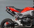 ZoOM Exhaust Honda GROM 125 MSX SF 2017-2020 Full System High Mount Black 2SLZ