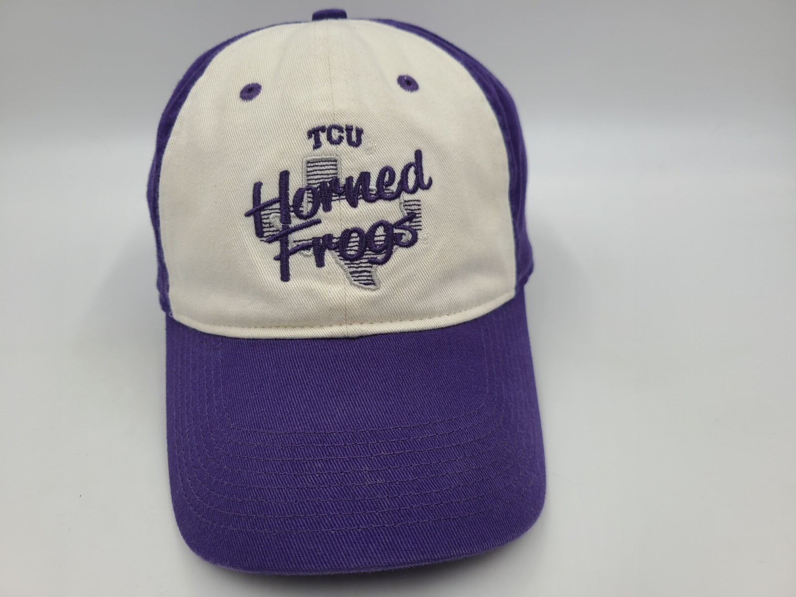 TCU Horned Frogs Nike Flex Fitted OSFM Hat in White and Purple for Men and Women
