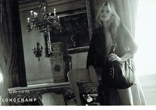 Werbung Advertising1020 2010 Kate Moss for Longchamp Tasche (2 Seiten)