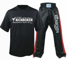 SET Kickboxhose + T-Shirt Kickboxen Kickboxshirt Uniform Trikot Kickboxuniform