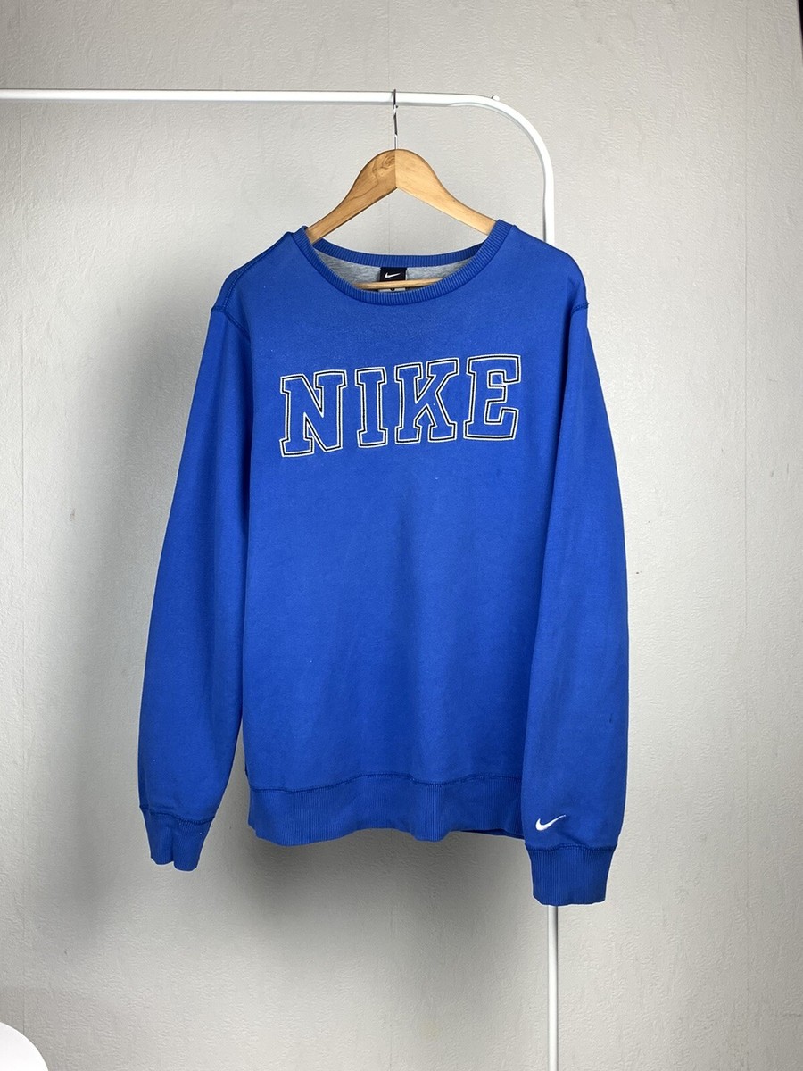 blue nike vintage sweatshirt