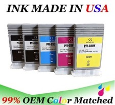 5 Pack PFI-030 PFI030 Compatible Ink Cartridge tank Fit Canon IPF TA-20 TA-30