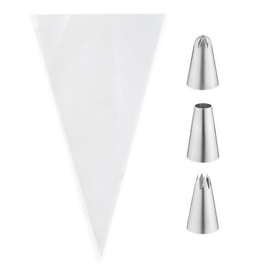 Rayware 3er Set Medium Düsen & 6 Zuckergussbeutel Set
