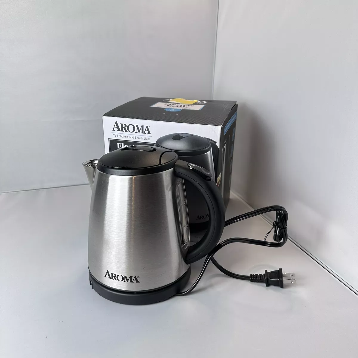 Aroma AWK-267SB 1 Litre Stainless Steel Electric Kettle