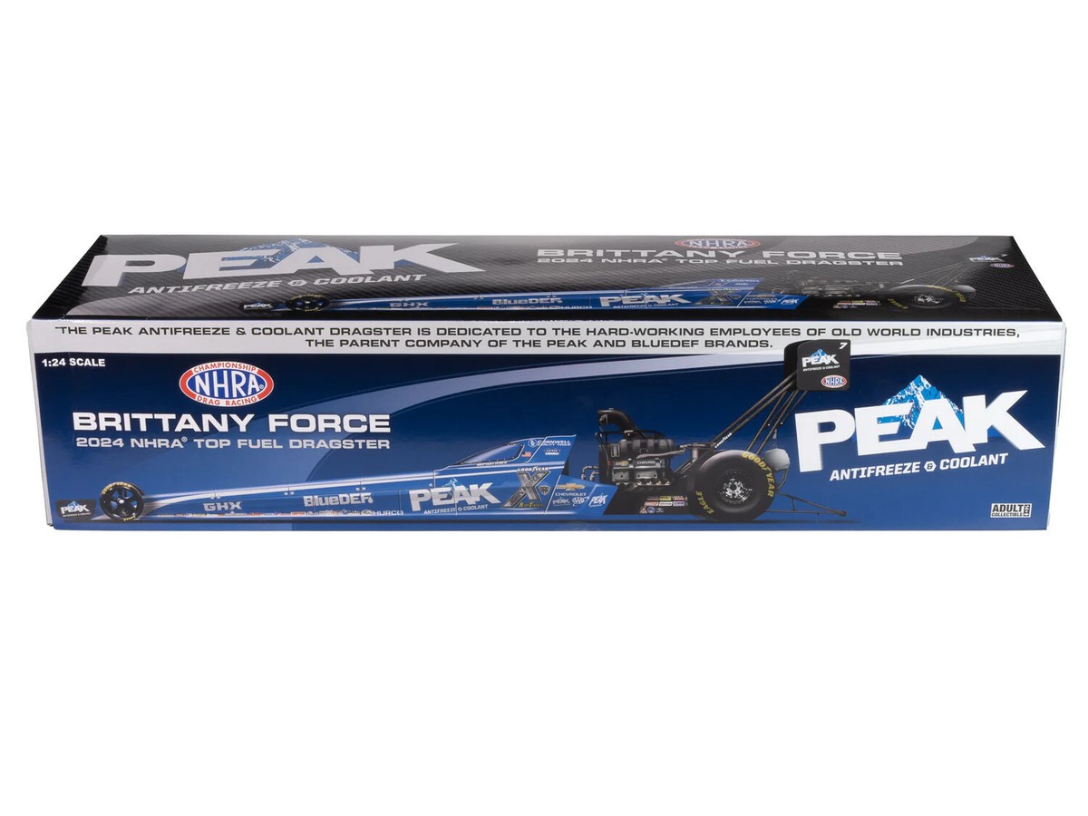 Auto World 2024 Brittany Force Peak Top Fuel Dragster 1:24 Diecast