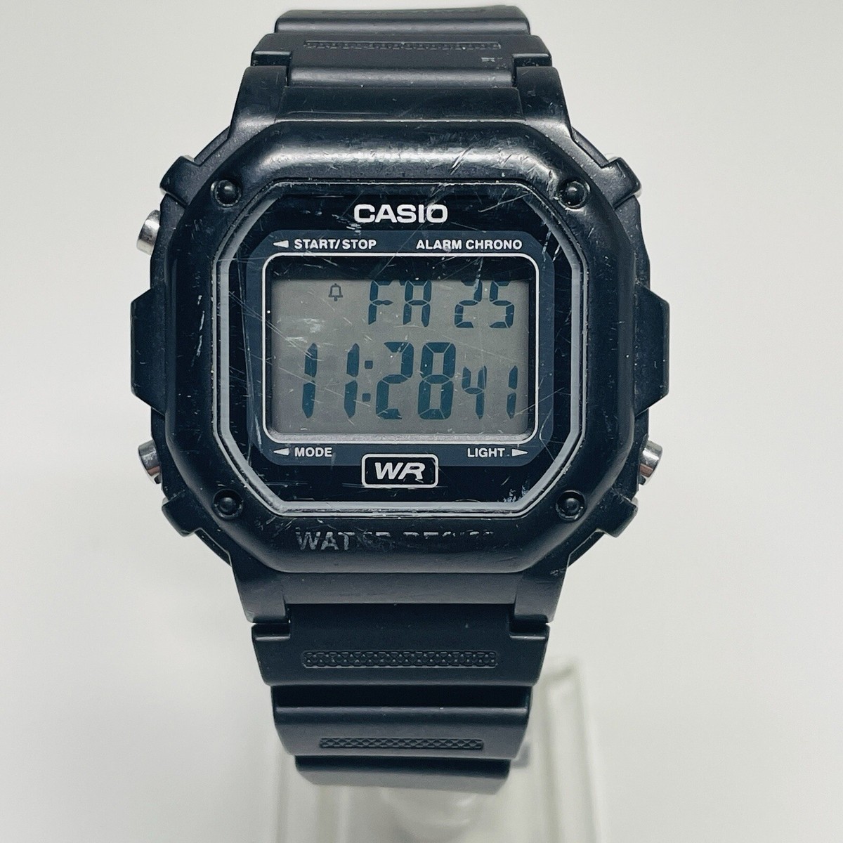 Casio Watch Men 43mm Black Water Resistant Alarm Digital Casio Watch Men 43mm Black Water Resistant Alarm Digital