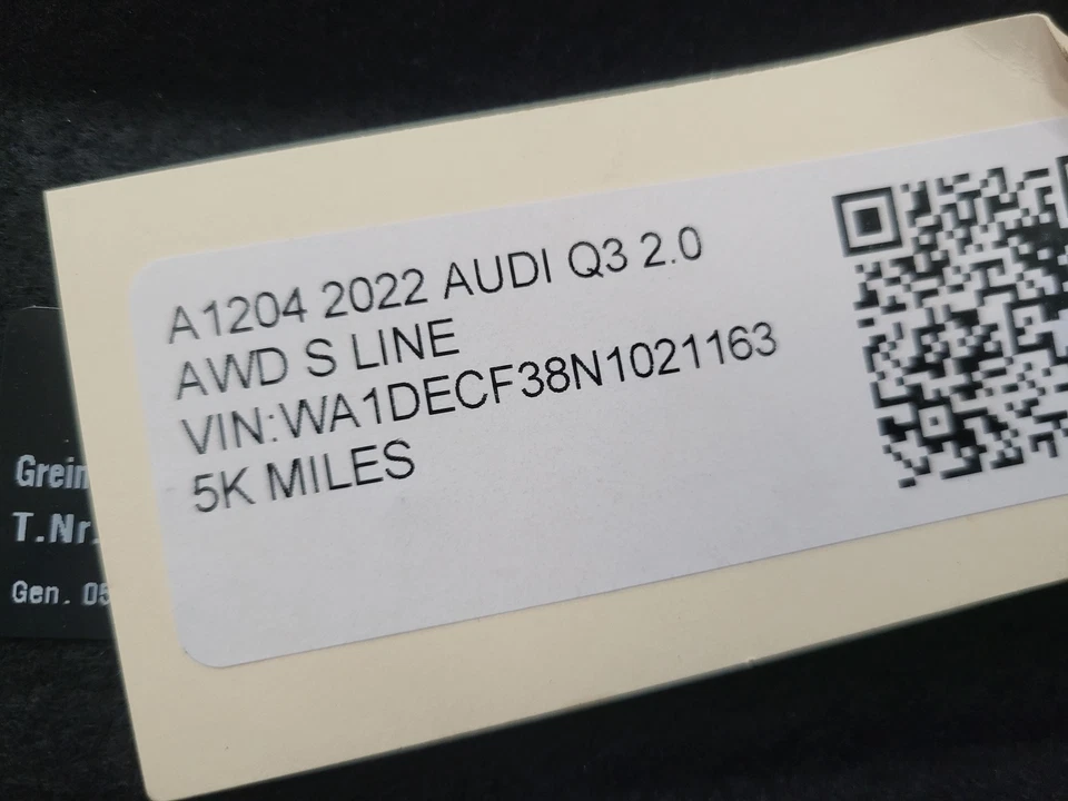 Cubierta de embellecedor Tonneau maletero trasero usado OEM 2022 AUDI Q3 83A867769A 19-23 Foto 4 de 4
