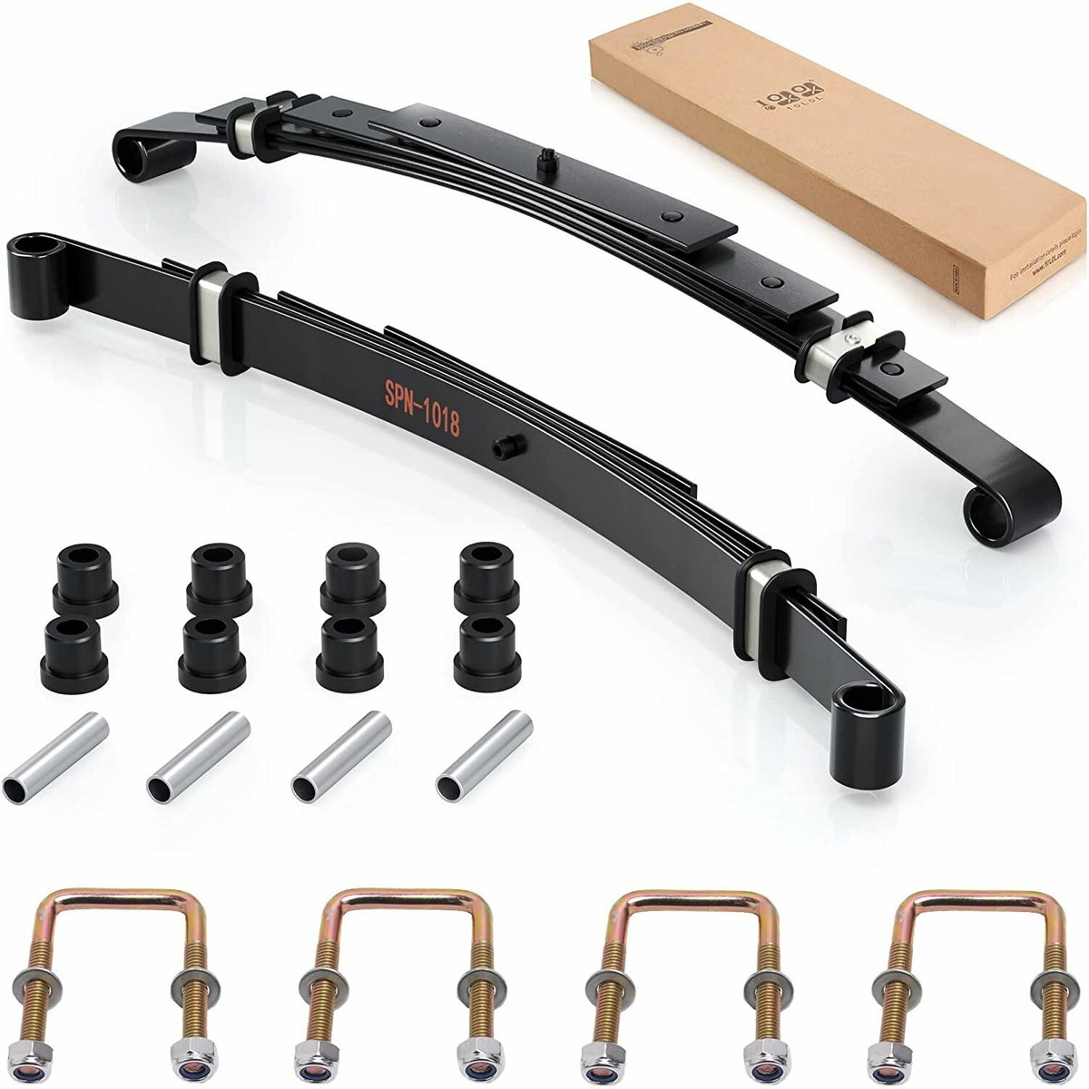 10L0L Heavy Duty Golf Cart Rear Leaf Spring Kit 4-leaf for EZGO