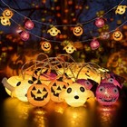 Battery Operated Halloween Lights Outdoor - 10FT 20 LEDs Hanging Halloween Strin