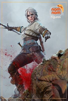 Ciri - Witcher - Fan Art Figur - 3D Resin Print 227/106mm 84mm Bust
