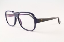 Authentic Emmanuelle Khanh 1752 26/16 52mm Dark Blue Black Glasses Frames France