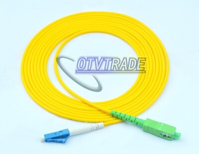 10 Meter Fiber Patch Cord   SC/APC to LC/UPC SM Single Mode 9/125 #A6-41