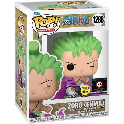 ONE PIECE - 2R3aN Funko Pop! One Piece Zoro Enma Glow in the Dark #1288 CCI