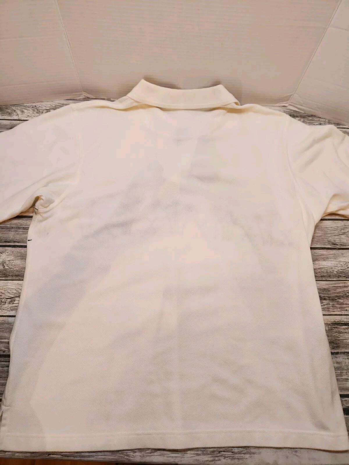 VTG GRAND SLAM Off White Golf Design SHORT SLEEVE Men's POLO SHIRT Sz M thumbnail 6