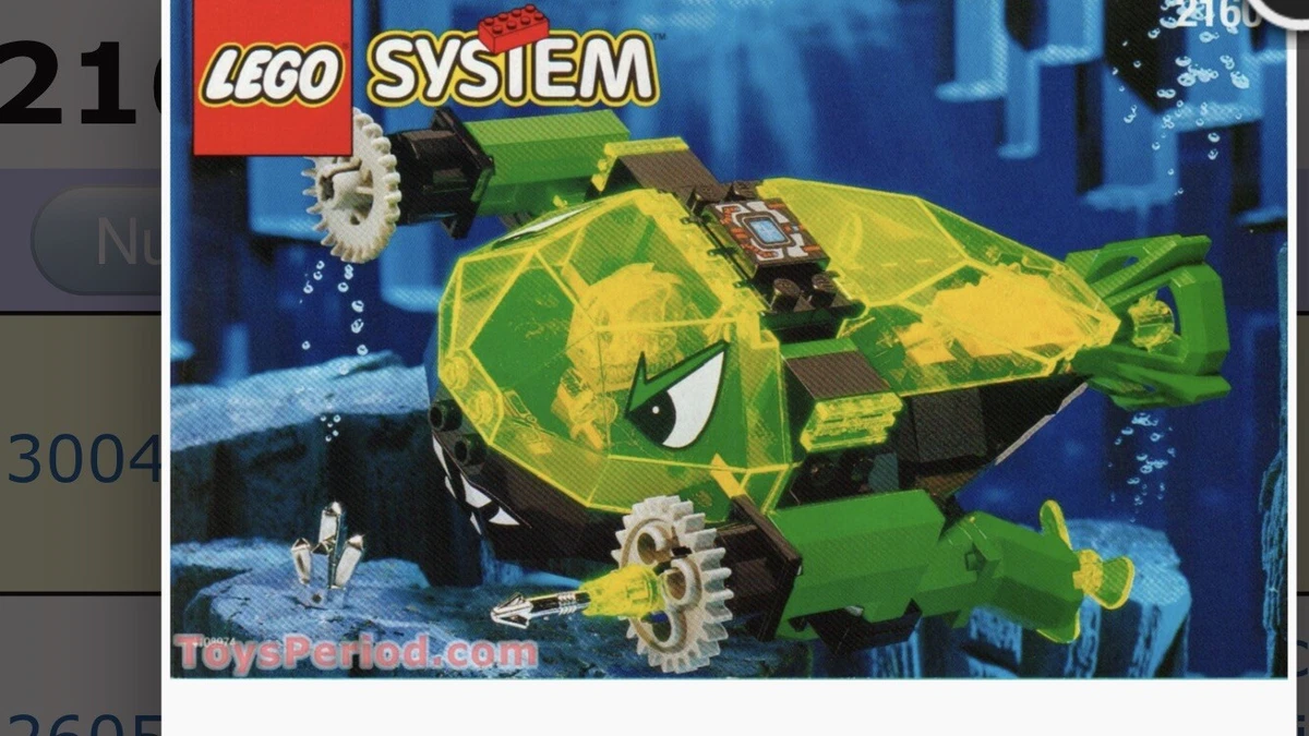Lego Set 2160 Aquazone Crystal Scavenger. No Instructions. Mini