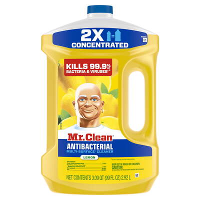  2X Concentrated Floor Cleaner, All Purpose Cleaner, Mop Soap, Lemon, 99 fl oz