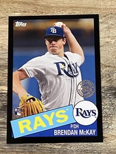 Brendan McKay 2020 Topps 1985 35th Anniversary Black /299 Rays #85-96
