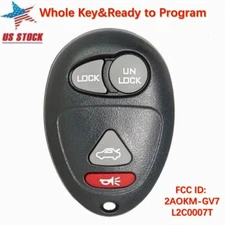 Replacement For 2001 2002 2003 2004 Pontiac Aztek Grand Prix Remote Car Key Fob