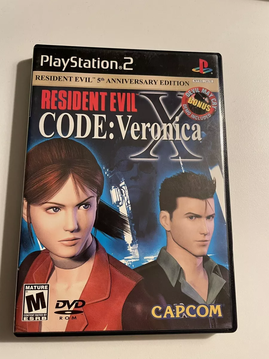 Resident Evil Code Veronica X Playstation 2 PS2 Manual, No Bonus DVD