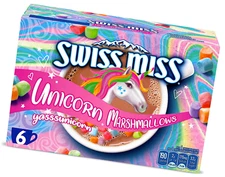 💕SWISS~MISS Milk Chocolate Collectible🦄Unicorn Marshmallows Hot Cocoa 6packmix