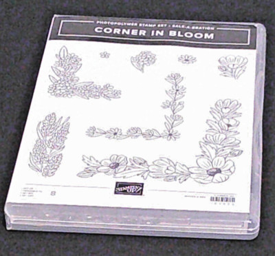 Stampin' Up! Corner in Bloom (SAB) Stamp Set, retired, NIP