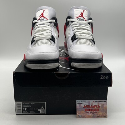 Size 11.5 - Jordan 4 Retro Mid Red Cement White Red Black (DH6927