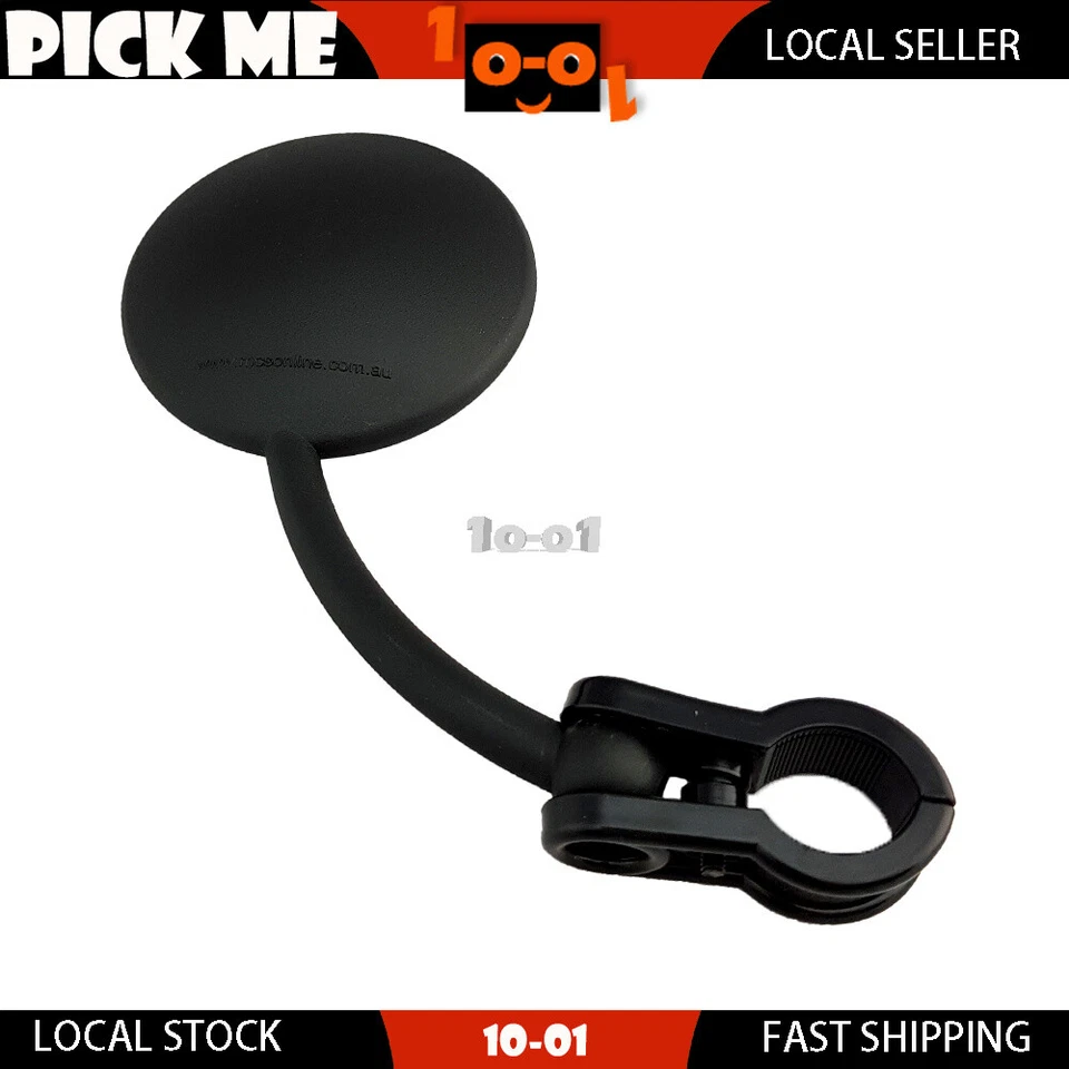 Motorcycle 1X ENDURO Left Hand Fold Down Mirror Fit YAMAHA AG100 DT100 MX100 - Image 2 of 2